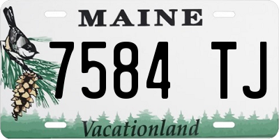 ME license plate 7584TJ