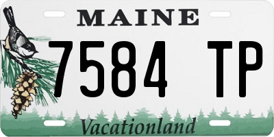 ME license plate 7584TP