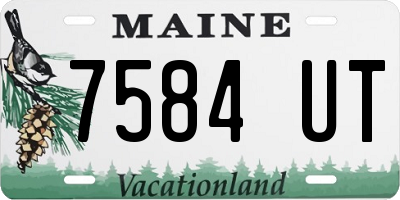 ME license plate 7584UT