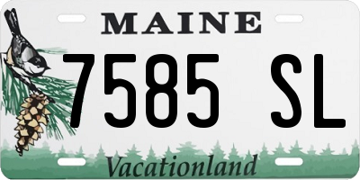 ME license plate 7585SL