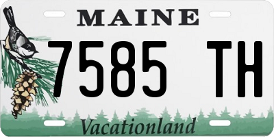 ME license plate 7585TH