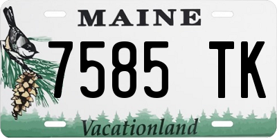 ME license plate 7585TK