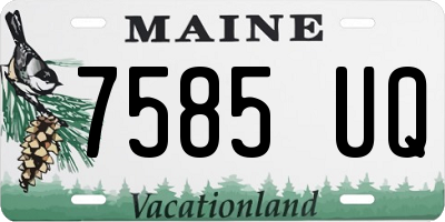 ME license plate 7585UQ