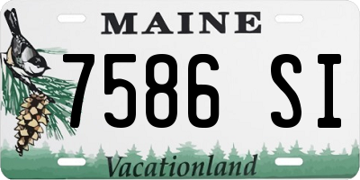 ME license plate 7586SI