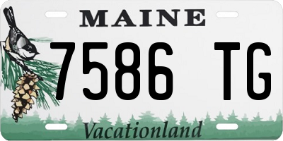 ME license plate 7586TG