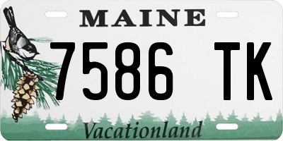 ME license plate 7586TK