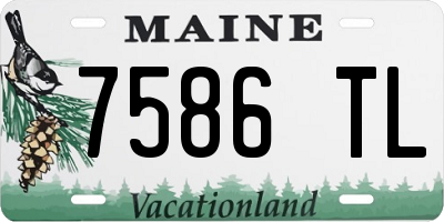 ME license plate 7586TL