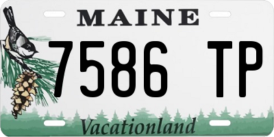 ME license plate 7586TP