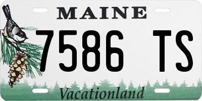 ME license plate 7586TS