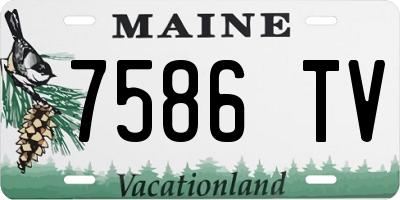 ME license plate 7586TV