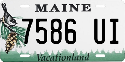 ME license plate 7586UI