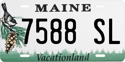 ME license plate 7588SL