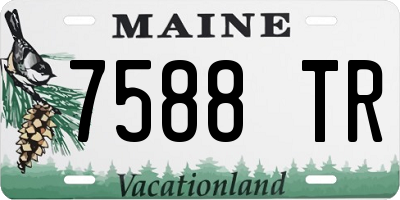 ME license plate 7588TR