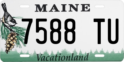 ME license plate 7588TU