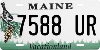 ME license plate 7588UR