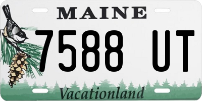 ME license plate 7588UT