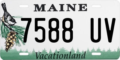 ME license plate 7588UV