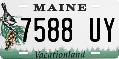 ME license plate 7588UY