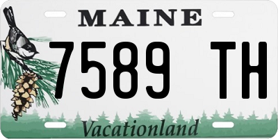 ME license plate 7589TH