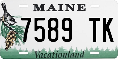 ME license plate 7589TK