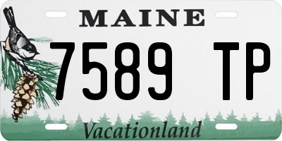 ME license plate 7589TP