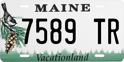 ME license plate 7589TR
