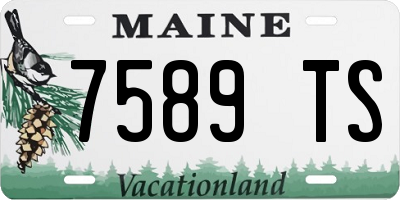 ME license plate 7589TS