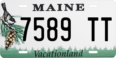 ME license plate 7589TT