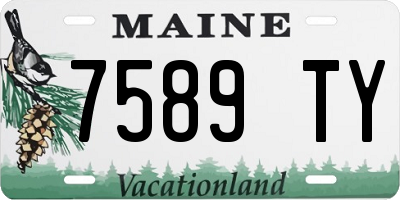 ME license plate 7589TY