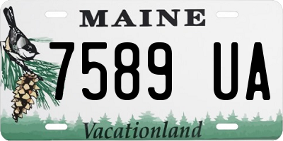 ME license plate 7589UA