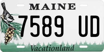 ME license plate 7589UD