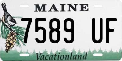 ME license plate 7589UF