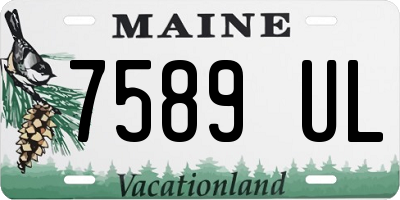 ME license plate 7589UL
