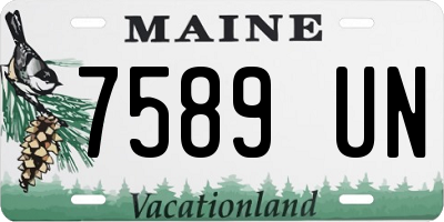 ME license plate 7589UN