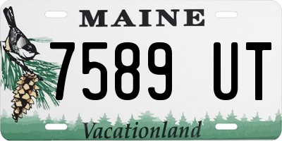 ME license plate 7589UT