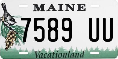 ME license plate 7589UU