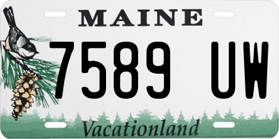 ME license plate 7589UW