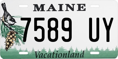 ME license plate 7589UY