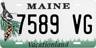 ME license plate 7589VG