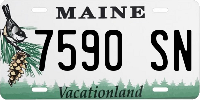 ME license plate 7590SN