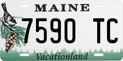 ME license plate 7590TC