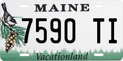 ME license plate 7590TI