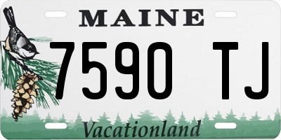 ME license plate 7590TJ