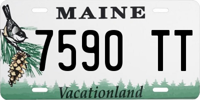 ME license plate 7590TT