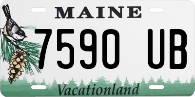 ME license plate 7590UB