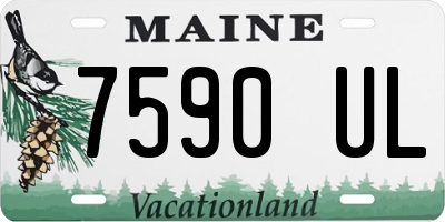 ME license plate 7590UL