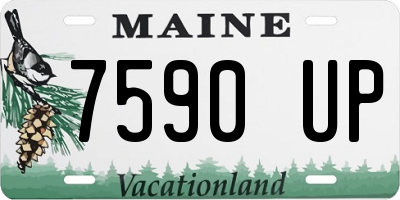 ME license plate 7590UP