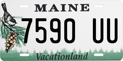 ME license plate 7590UU