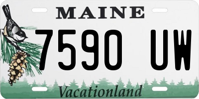 ME license plate 7590UW