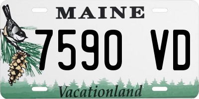 ME license plate 7590VD